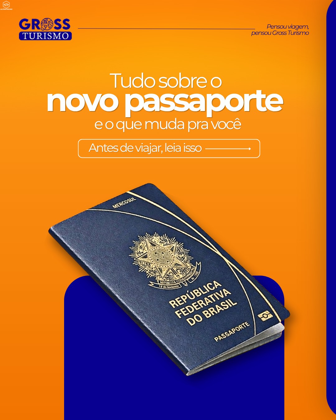 Vai viajar em breve? Então isso pode evitar dor de cabeça lá na frente…

O novo passaporte brasileiro chegou com mudanças importantes como mais segurança, tecnologia e até novas regras que podem impactar diretamente a sua viagem.

No carrossel, você viu tudo o que precisa saber:
✔️ O que mudou
✔️ Como emitir
✔️ Prazos e pontos de atenção
✔️ Dicas que muita gente esquece

E aqui vai o ponto principal: quem se antecipa, viaja tranquilo. 😉

Nada pior do que deixar documentação pra última hora e correr o risco de atrasar ou até perder uma viagem…
Por isso, além de te manter informado, a gente também cuida de tudo pra você viver a melhor parte: viajar sem preocupação.

Pronto pra sair do plano e transformar isso em viagem de verdade? ✈️ 
Fale com a Gross Turismo e encontre o pacote ideal pra você, do planejamento ao embarque, com segurança e suporte em cada etapa.
📲 WhatsApp: (14) 99774-2396
📞 Telefone: (14) 3441-3535
🌐 grossturismo.com.br
📍R. Iporans, 1034 - Centro, Tupã - SP

#GrossTurismo #ViagemInternacional #PassaporteNovo #PlanejeSuaViagem #ViajarComSegurança