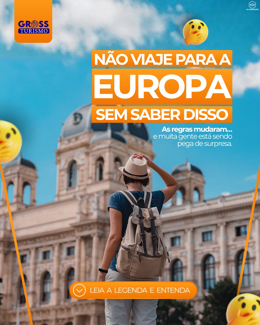 Se você está planejando uma viagem para a Europa em 2026, precisa ficar atento.

As regras de entrada estão passando por mudanças, e muita gente está sendo surpreendida na imigração, mesmo com passagem e hospedagem confirmadas.

❗ Em alguns casos, o viajante pode enfrentar:
• Questionamentos mais rigorosos
• Exigência de documentos adicionais
• Tempo maior nas filas
• E até risco de não entrar no país

👇 Agora vem o ponto mais importante...como evitar problemas na imigração?
Algumas atitudes simples já reduzem MUITO o risco:

✅Ter todos os documentos organizados (passagem, hospedagem, seguro viagem)
✅Comprovar vínculo com o Brasil (trabalho, renda, retorno)
✅Levar comprovação financeira compatível com a viagem
✅Ter um roteiro claro do que você vai fazer lá
✅Estar preparado para responder perguntas com segurança

Mas a verdade é uma só. Quem viaja sozinho, sem orientação, tem muito mais chance de erro.

Quando você viaja com a Gross Turismo, você não vai “no escuro”, você chega na imigração com segurança, sabendo exatamente o que fazer.

Se você quer conhecer a Europa sem dor de cabeça e com tudo bem planejado, fale com a gente agora e garanta sua vaga na próxima viagem: 
📲 WhatsApp: (14) 99774-2396
📞 Telefone: (14) 3441-3535
🌐 grossturismo.com.br
📍R. Iporans, 1034 - Centro, Tupã - SP

#ViagemEuropa #ImigracaoEuropa #DicasDeViagem #TurismoInternacional #PlanejamentoDeViagem #GrossTurismo